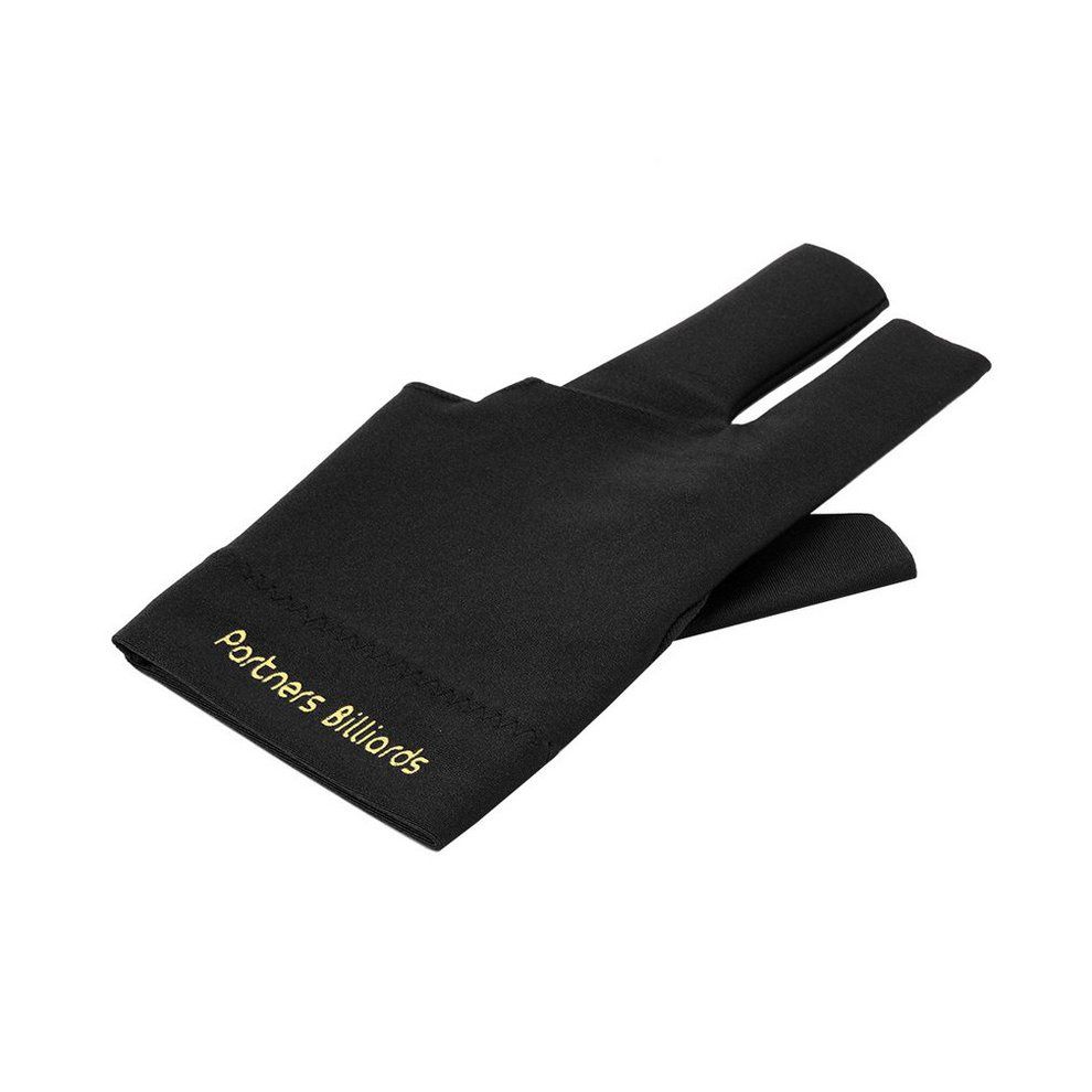 MT Spandex Snooker Billiard Cue Glove Pool Left Hand Open Three Finger Accessory-black