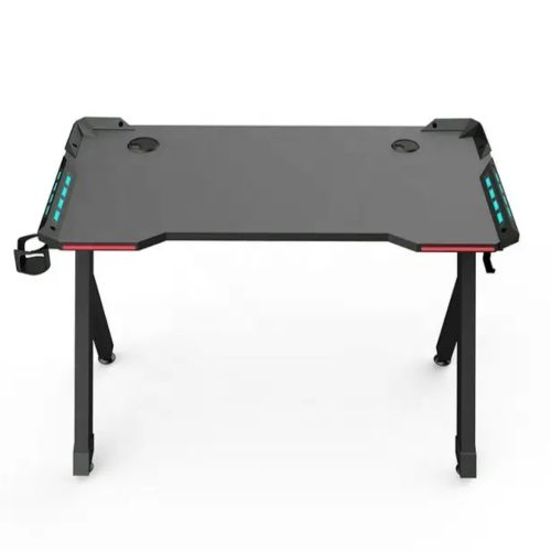 Ergonomic Gaming Table With RGB Light And Headset Hook