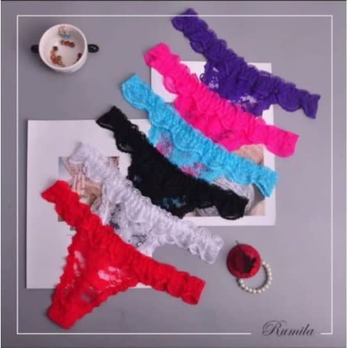 G-string Lace Ladies Underwear - 6pcs
