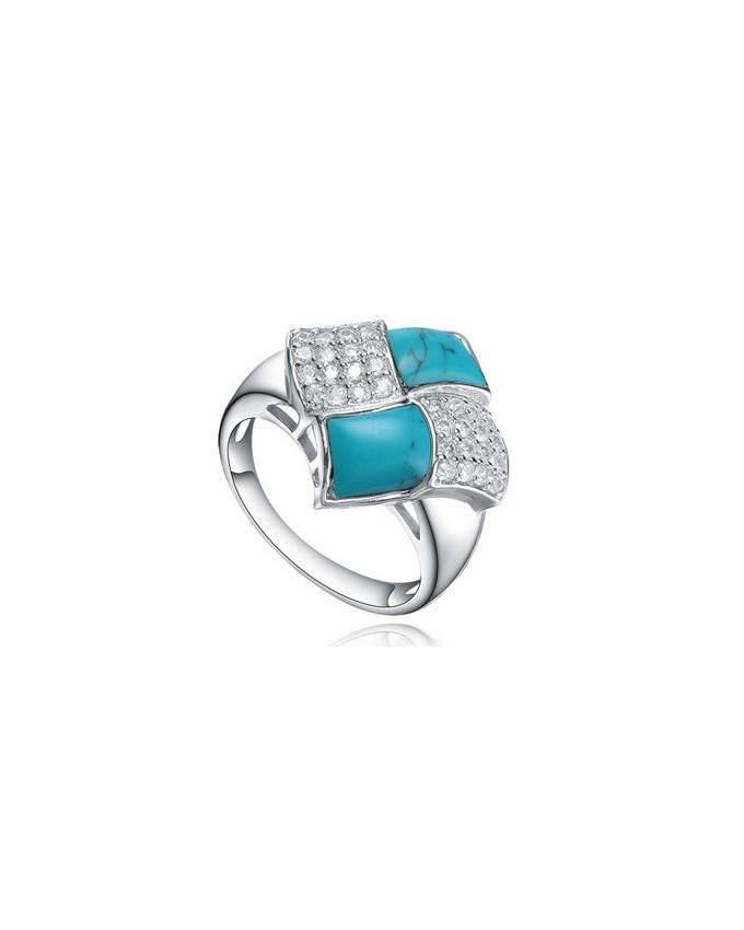 925 Sterling Ring - Silver & Turquoise