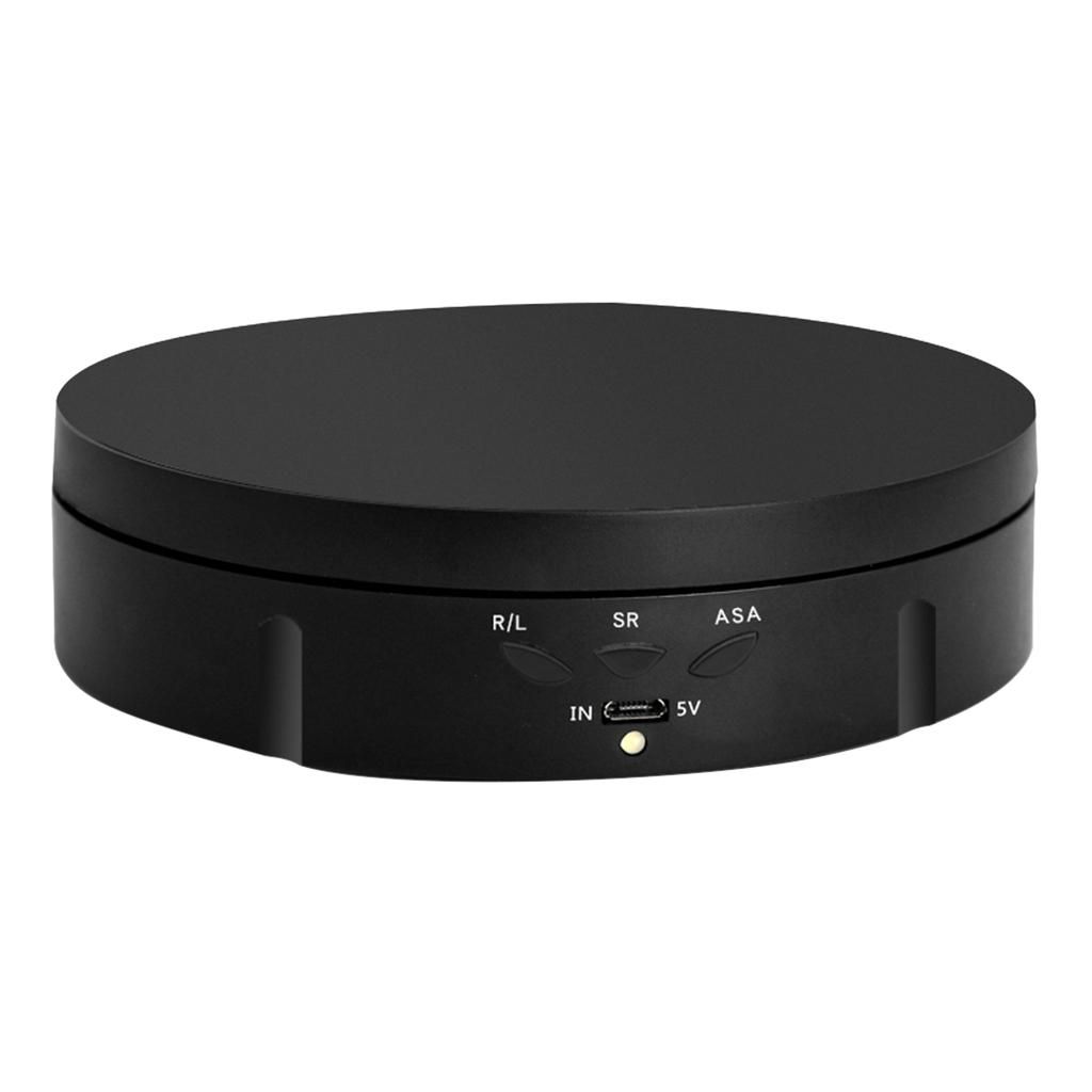360 Rotating Turntable For Photography, Automatic Revolving Black