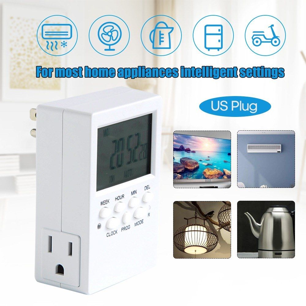 Digital Timer Socket With LCD Display Countdown Time Setting