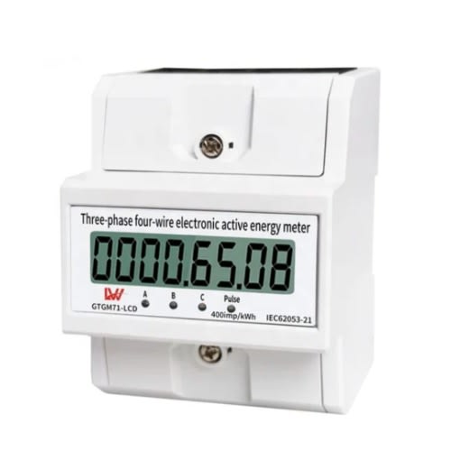 Three Phase Electricity Energy Power Check Meter Kwh 100a