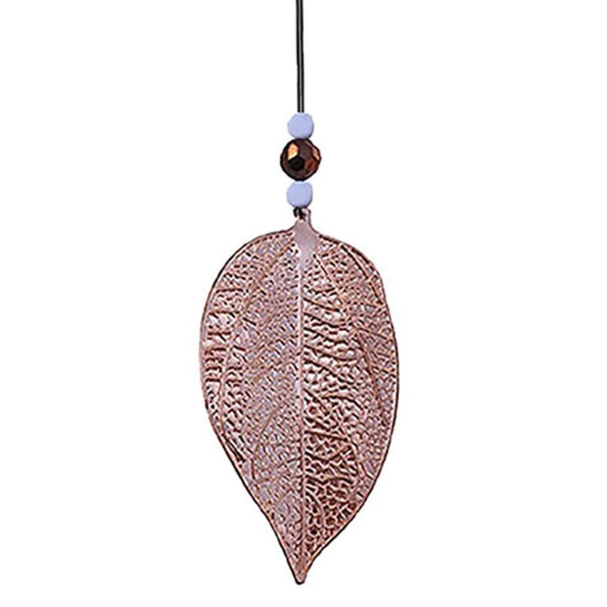 Hanging Decoration Decorative Glitter Leaf Decorative Hanger Bronze Red