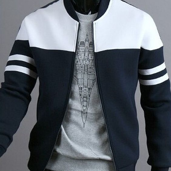 Well-Tailored Unisex Jacket - White & Blue