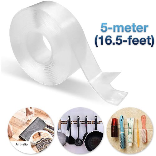 5m Super Strong Double Sided Nano Reuseable Magic Adhesive Tape