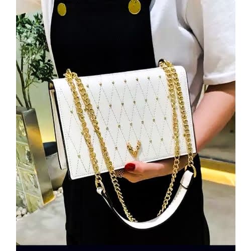 Chain Handbag - White