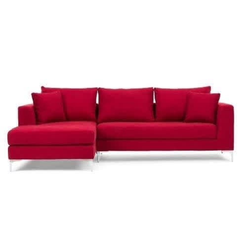 Grant 5 Seater Sectional Living-room Furniture Set - Right Front - Red