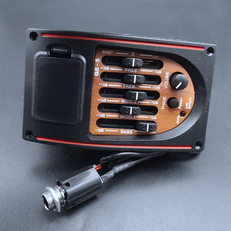 Plastic 5-Band Tone Controls EQ Equalizer Tuner Piezo