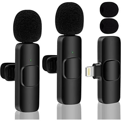 Wireless Lavalier Portable Mic For iPhone - 2 In 1