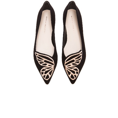 Women's Butterfly Flats Shoe - Black