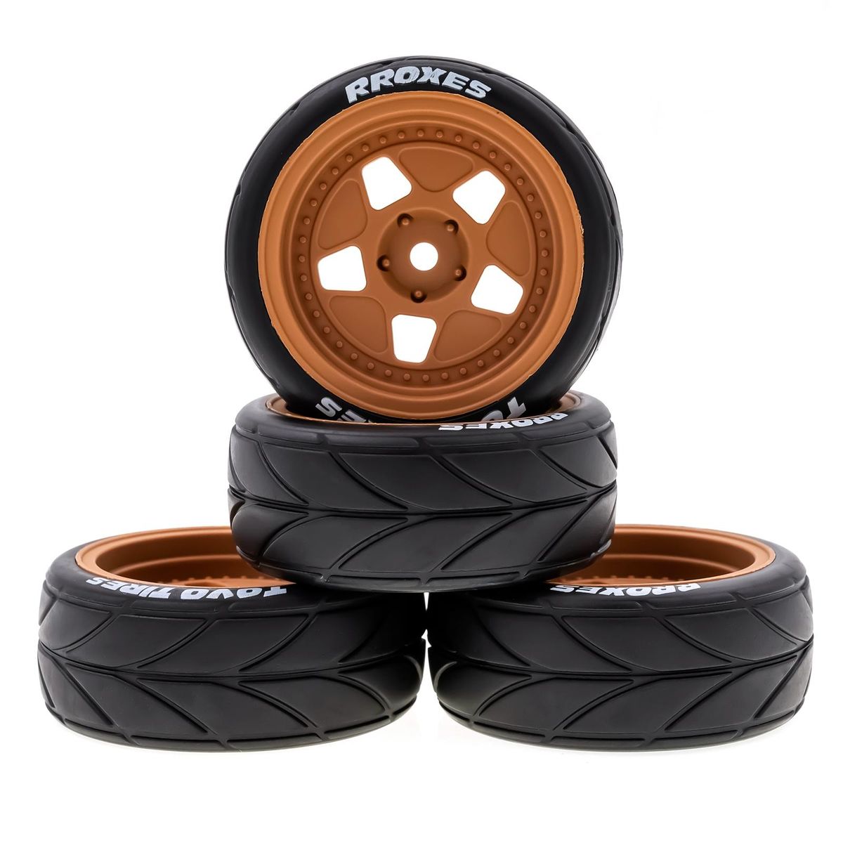 Remote Control Off-Road Rally Car Tires 65*45*26mm 4pcs Replacement for TAMIYA TT02 XV01 HSP 94123 HPI KYOSHO WLtoys 1/10 Remote Control Car Wheel