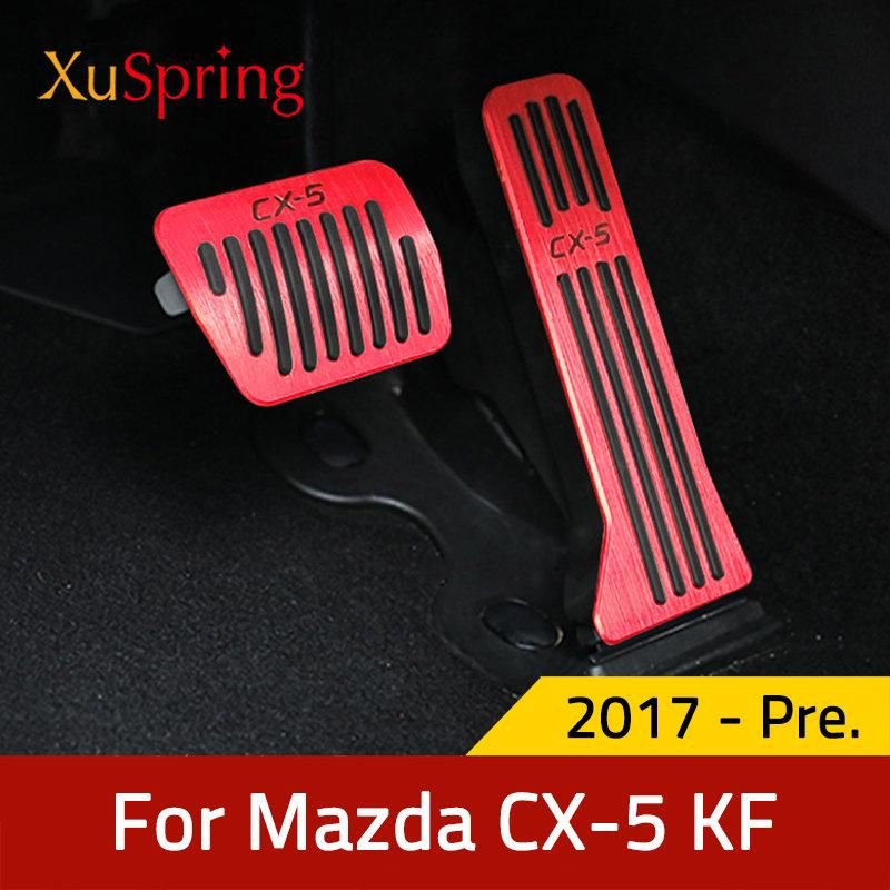 Car Refit Accelerator Footrest Pedals For 2013-2023 Mazda CX-5 CX5 KF KE RHD LHD Gas Plate Clutch Throttle Brake Treadle Styling