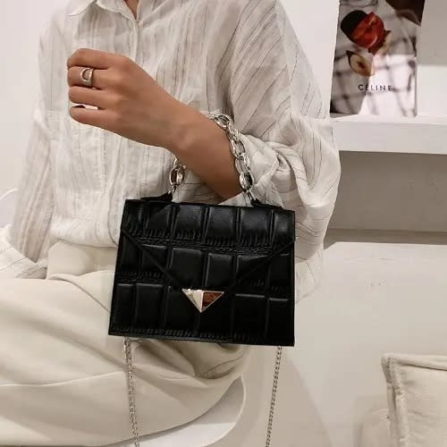 Leather Handbag - Black