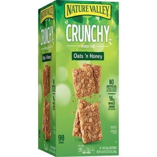 Crunchy Oats'n Honey Granola Bar, 98-bars (49 Packs)