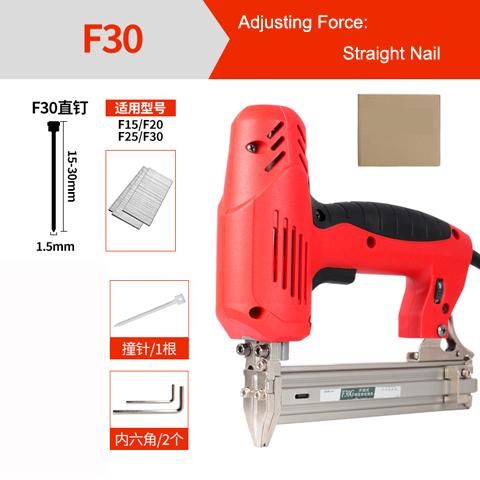 18  2 In 1 Electric Brad Nailer 220V Electric Power Tools For Woodworking Hand Tool Stapler Electric Staples Gun With Nail