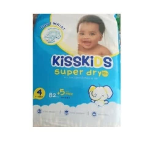 Kisskids Baby Diaper - Size 4 -18kg - 87 Pcs