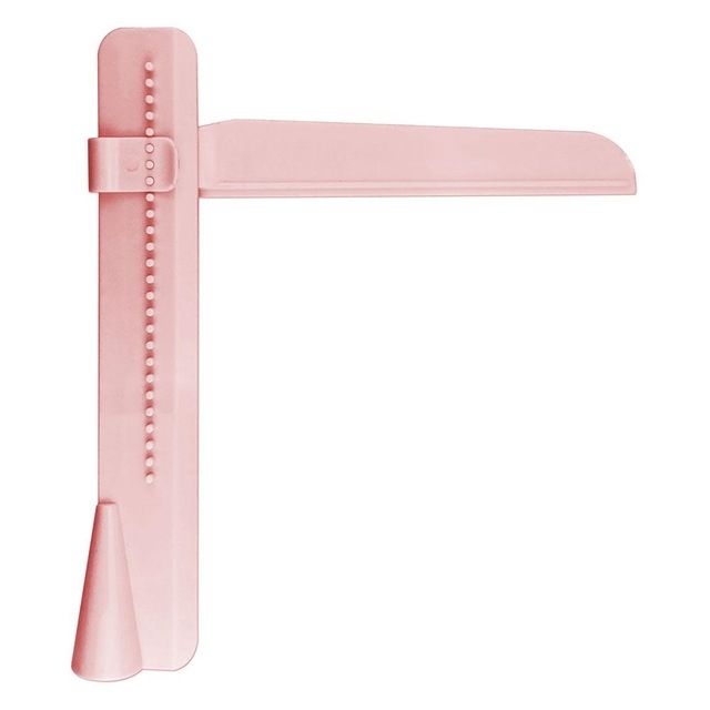 Adjustable DIY Cake Scraper Smoother Fondant Spatulas Cake Edge Smoother Cream(Pink)