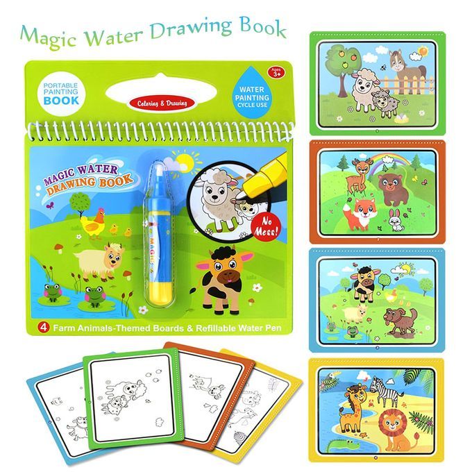 Magic Water Drawing Book Coloring Water Painting Doodle