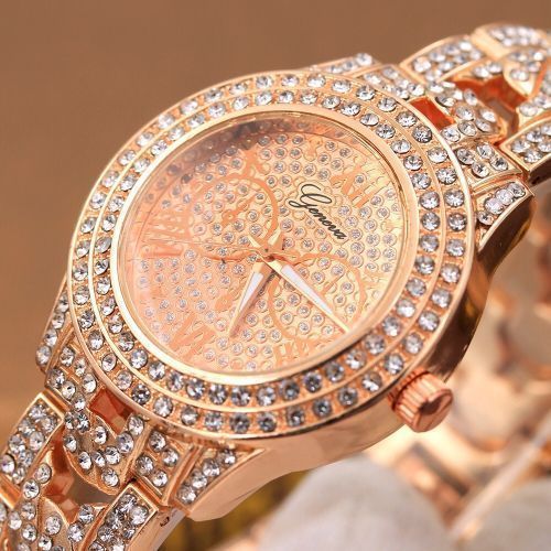 2023 NEW Gold Plated Wristwatch- Ladies Rose Gold