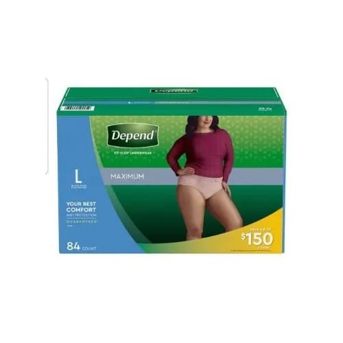 Fit Flex Underwear For Women - Large - 84 Count