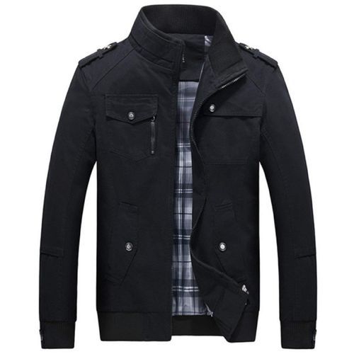 Men's Autumn And Fall Stand Colllar Outerwear Jacket Coat