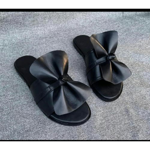 Female Butterfly Slides - Black
