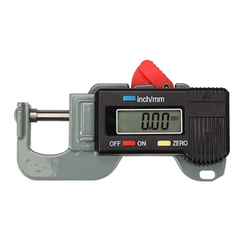 Digital LCD Thickness Gauges Micrometer Rubber Fabric Width Measuring Tools 0~12.7mm 0.01mm