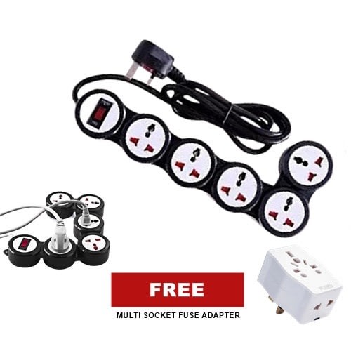 5 Way Foldable Multipurpose Socket Extension
