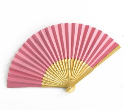 And White Style Porcelain Ornament Chinese Handicraft Blue Fan Folding