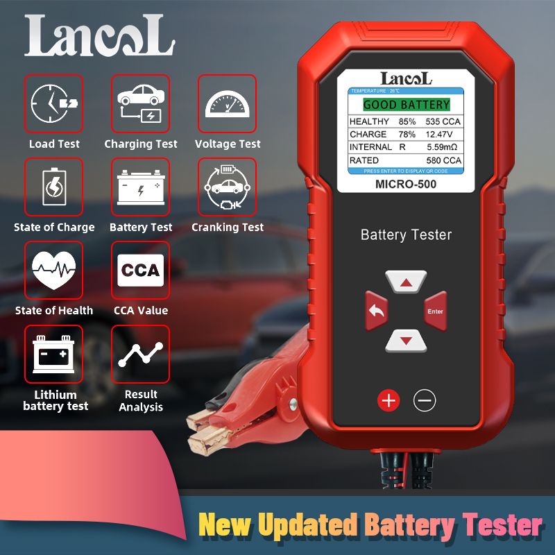 Lancol Micro 500 Car Battery Tester 12V Lithium Battery
