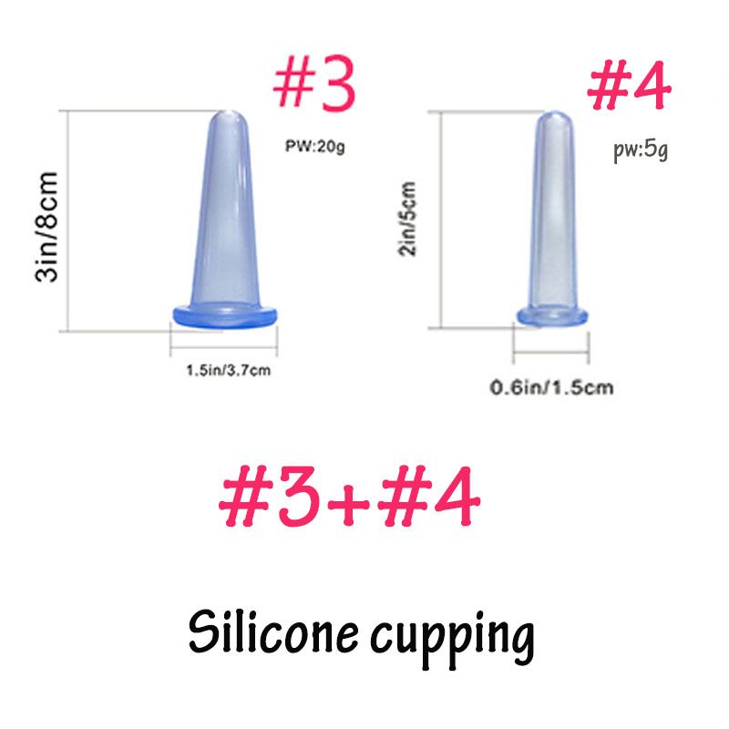 Anti Rubber Vacuum Suction Cupping Therapy Cans Care Massage Cupping For Body Glass Face Head Jar Cellulite Chinese Cups Health