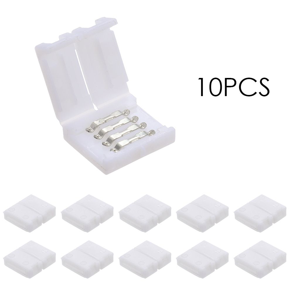 4 Pins RGB LED Strip Connector Quick Splitter 10 Pack White