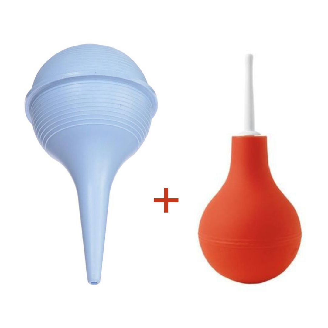 Baby Nasal Aspirator & Ear Wax Bulb Syringe + Baby Bulb Enema