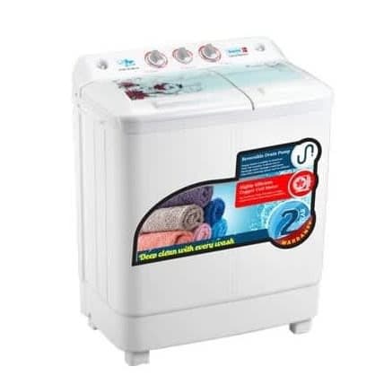 Scanfrost Twin Tub Semi-Automatic Washing Machine - 6.8Kg Wash And 5Kg Spin