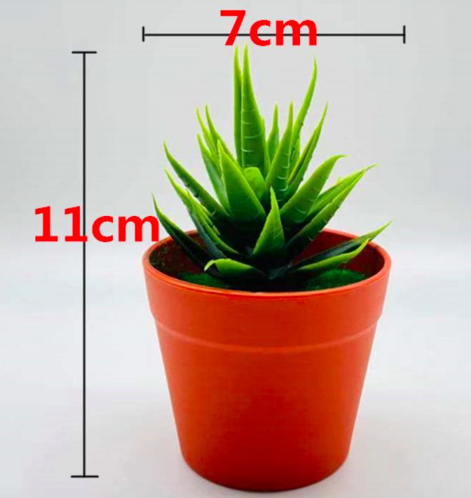 Artificial Potted Flower - Red Pot