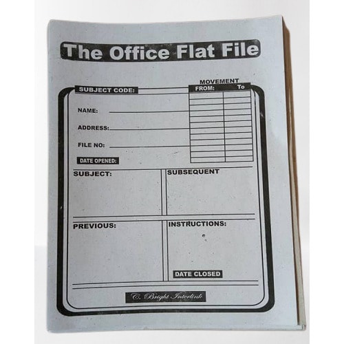 Office Flat File - 48 Pieces + 5 Packects Of Office File Tag