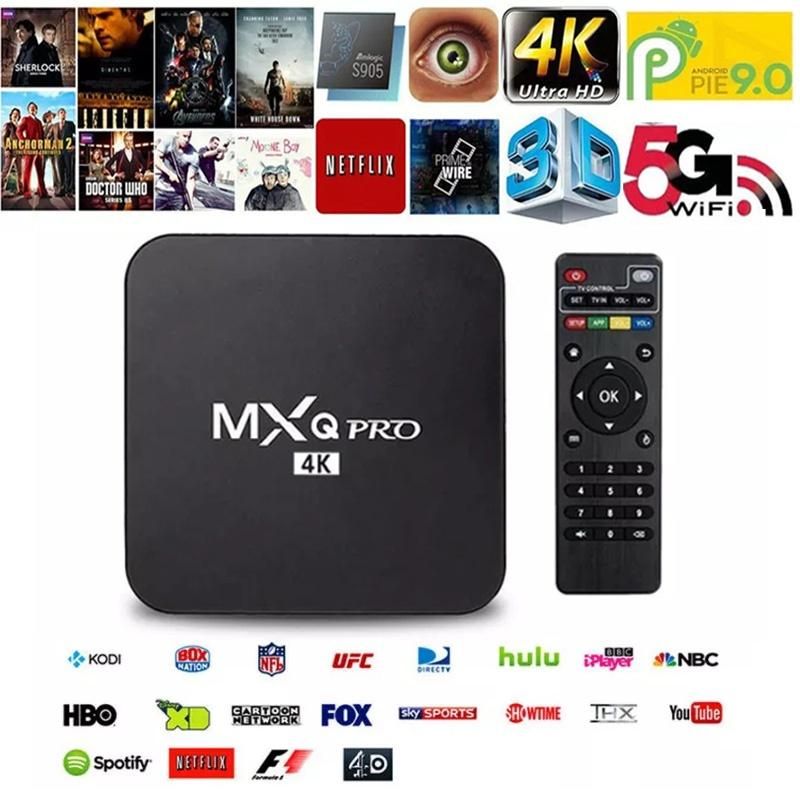 MXQ PRO 4K Android TV Box And Keyboard HD 2.4GHz WIFI Quad Core Media Player Smart Home TV Box COD