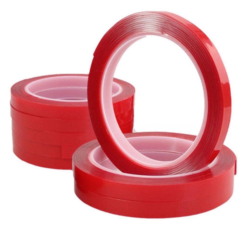 Double-sided Adhesive Transparent A Ryli  Foam Adhesive Tape Strengthen Tape-red