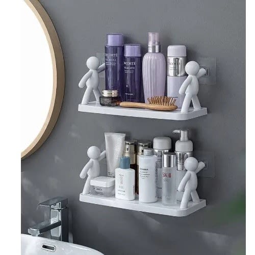 Humanoid Multifunction Bathroom Storage Rack - 2pcs