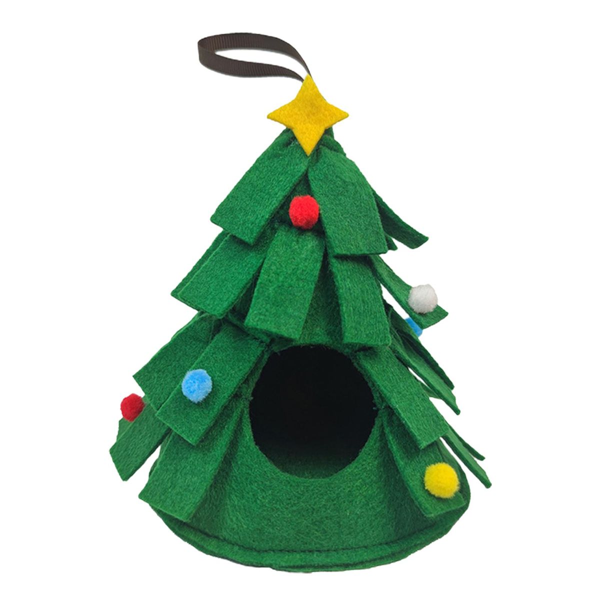 Pet Nest Christmas Tree Shape Winter Small Animal Nest