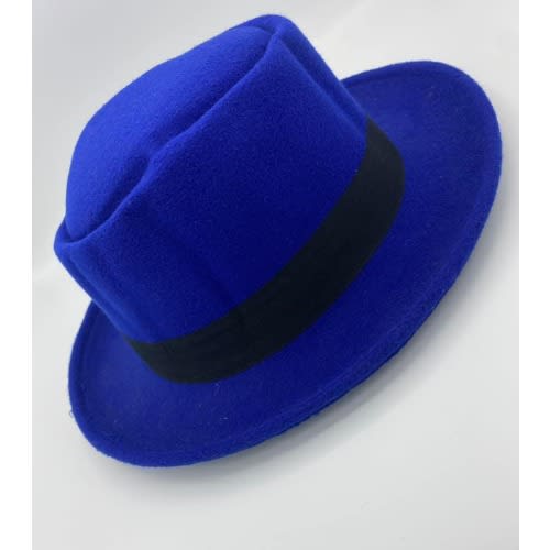 Men's Fedora Hat - Blue
