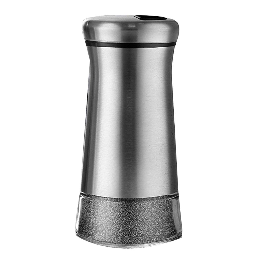 Salt Spice Shaker Dispenser Adjustable Pour Holes-Silver