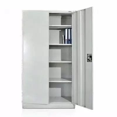 Swinging Door Metal File & Book Shelves Cupboard