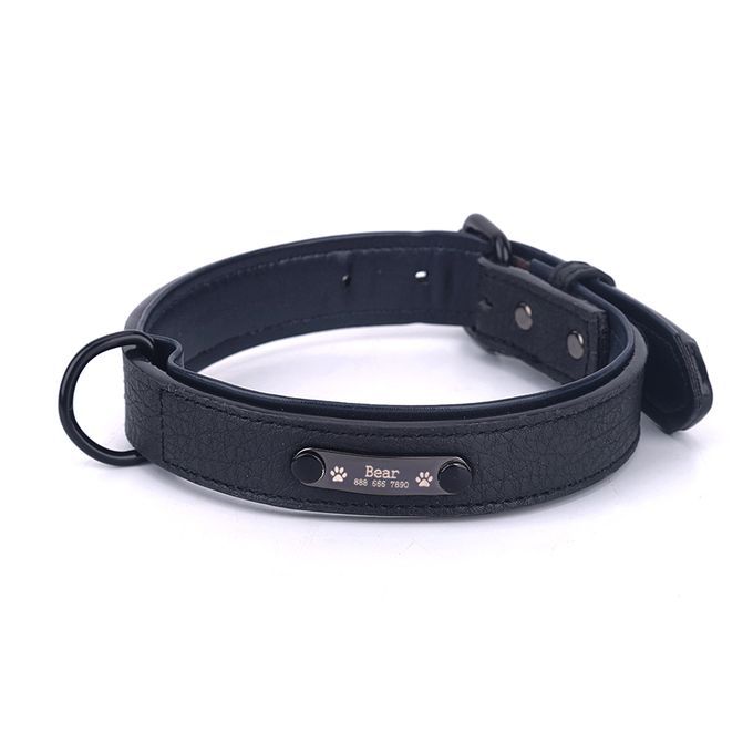 Cross-border Hot New Pet Collar Microfiber PU Leather-