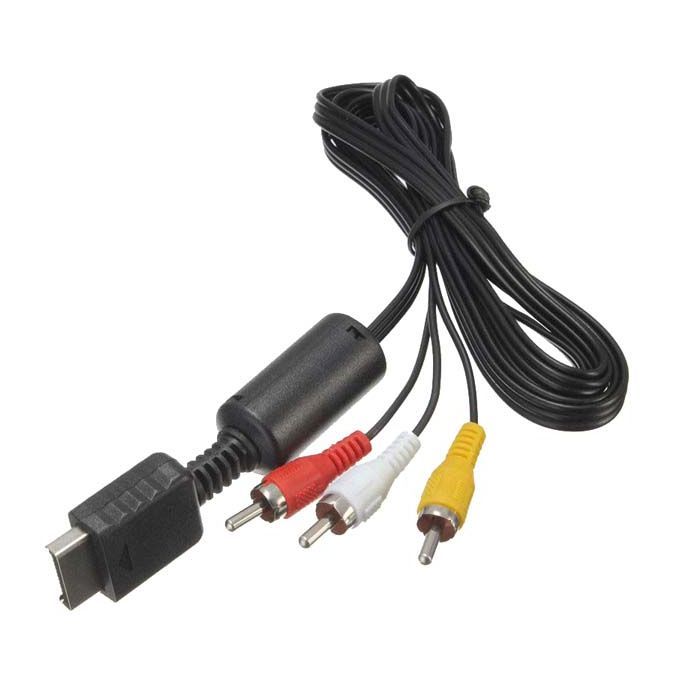 3-RCA AV Audio Video Composite Cable For Playstation
