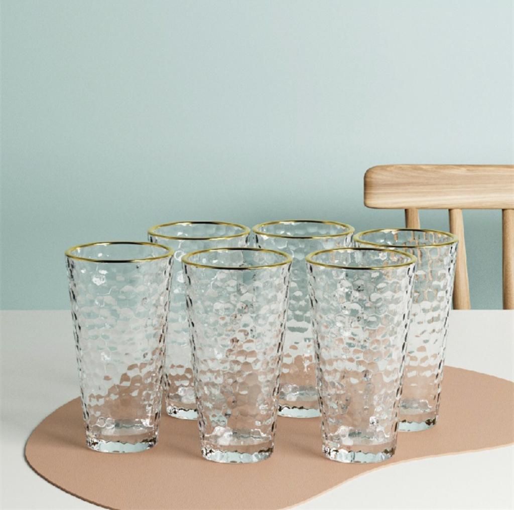 6pcs Refined Series Glass Cup {Transparent}
