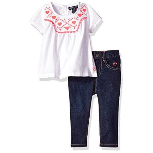 Baby Girls' Fashion Top And Pant Set, Vanilla