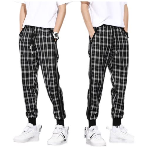 Plaided Joggers