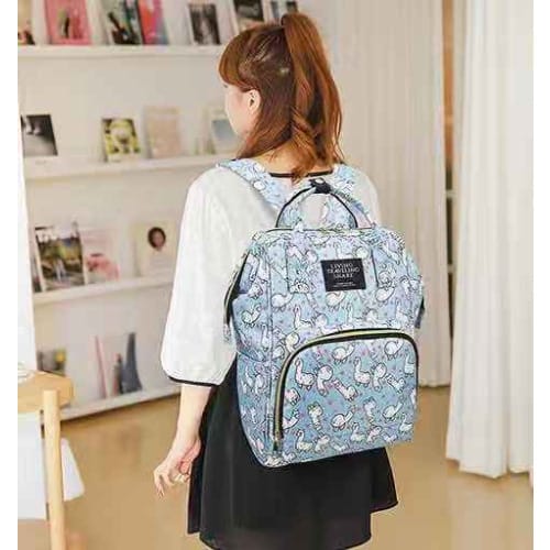 Multifunction Baby Diaper Travel Bag - Blue Multi-color